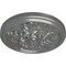 Ekena Millwork Katheryn Ceiling Medallion (Fits Canopies up to 2 1/8"), Hand-Painted Silver, 14 1/2"OD x 2 3/4"P CM14KTSLS - alternate 4